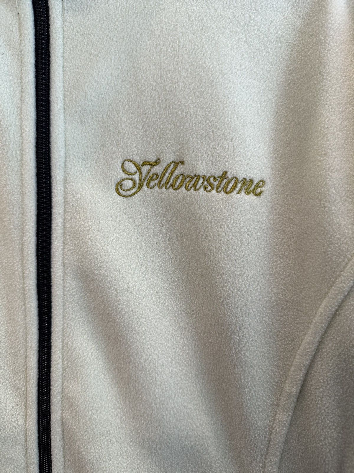 Other × Vintage *RARE* Vintage Yellowstone Embroidered Fleece Jacket - Large Size L / US 10 / IT 46 - 2 Thumbnail