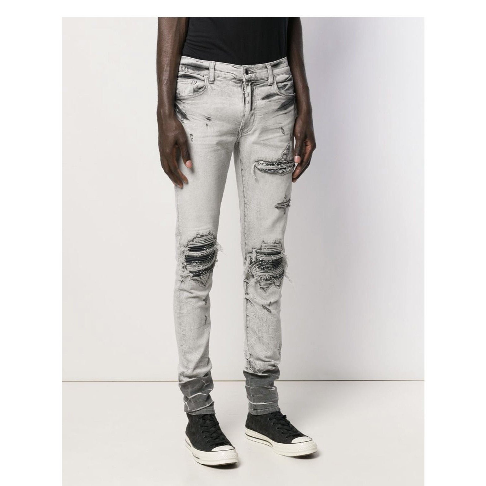 Amiri AMIRI Distressed Slim Fit Jeans Size US 33 - 2 Thumbnail