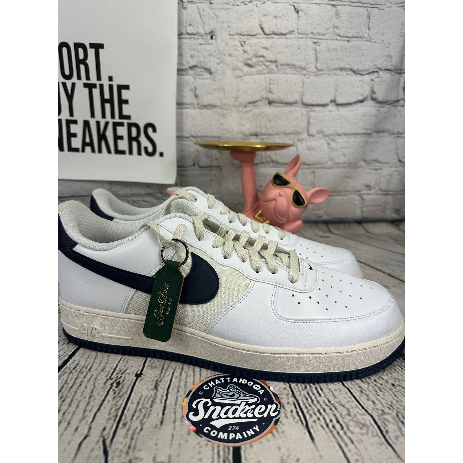 Nike Nike Air Force 1 07 AF1 Low Sneakers Mens 15 White Blue Size US 15 / EU 48 - 5 Thumbnail