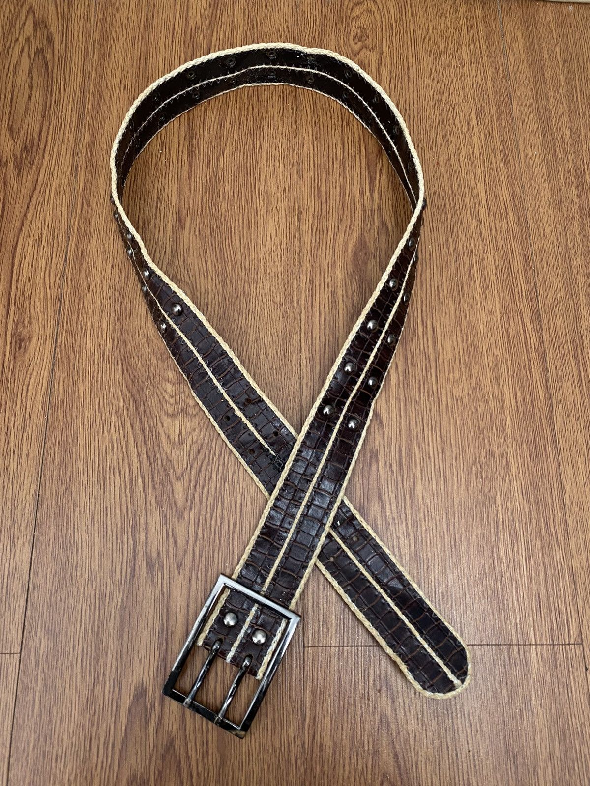 Japanese Brand Aligator double prong belt Size ONE SIZE - 1 Thumbnail