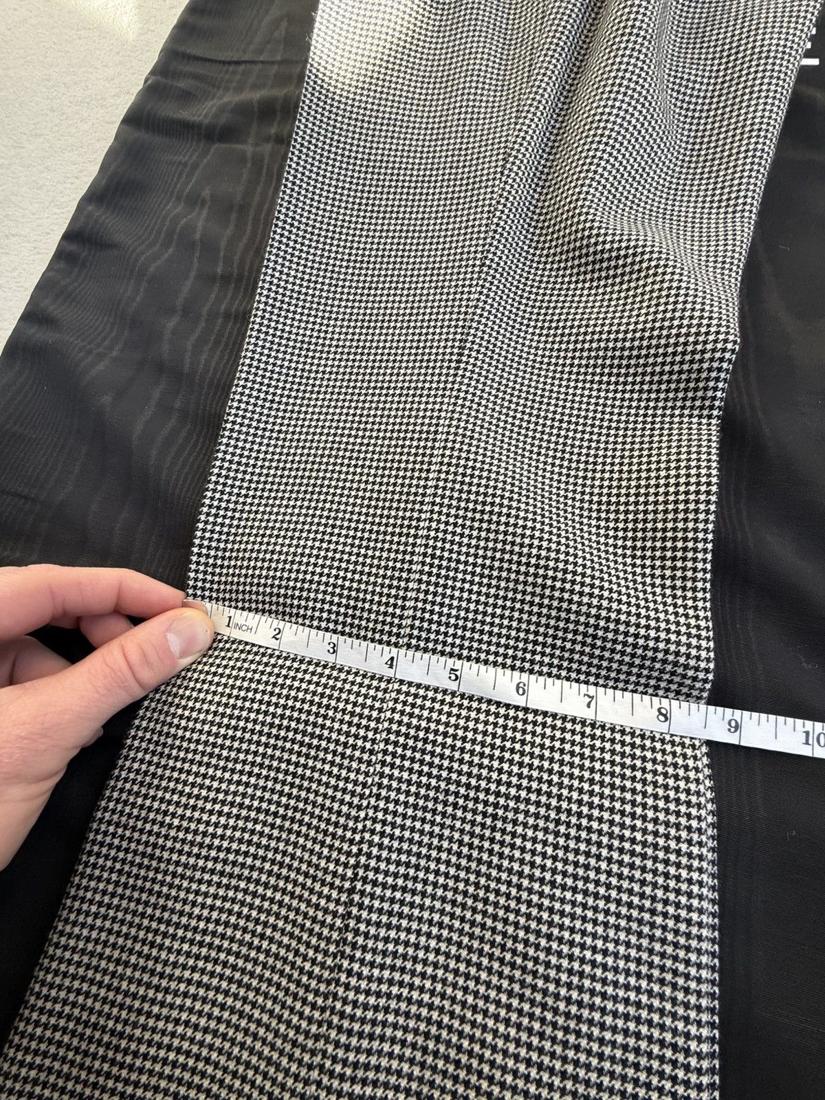 Celine SS23 Celine Houndstooth cashmere Flared Pants Hedi Slimane Size 40L - 11 Thumbnail