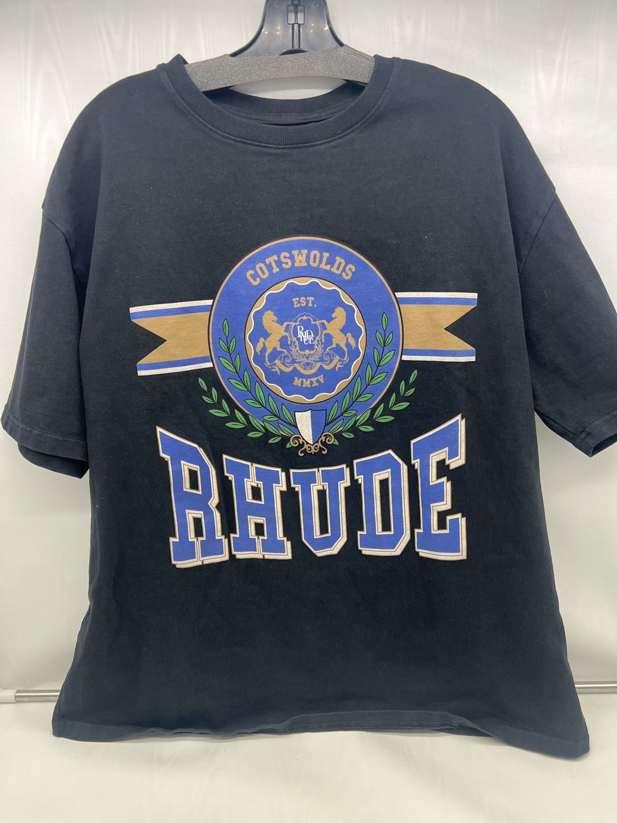 Rhude RHUDE Cotswold Crest Tee Mens Apparel Size US M / EU 48-50 / 2 - 1 Thumbnail