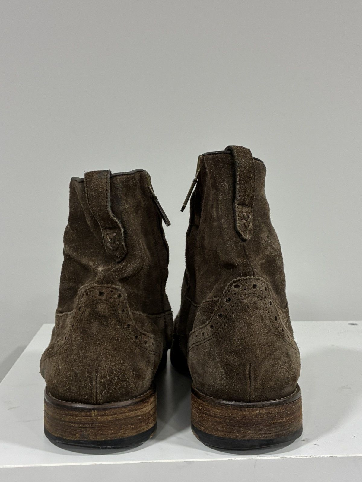 John Varvatos Brown Suede Zip boot 9.5 Size US 9.5 / EU 42-43 - 5 Thumbnail