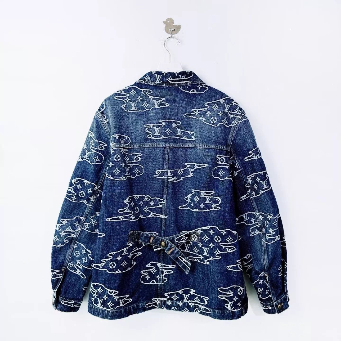 Louis Vuitton LV Nigo x Cloud Jacquard Denim Jacket Blue 52 Size US L / EU 52-54 / 3 - 2 Thumbnail
