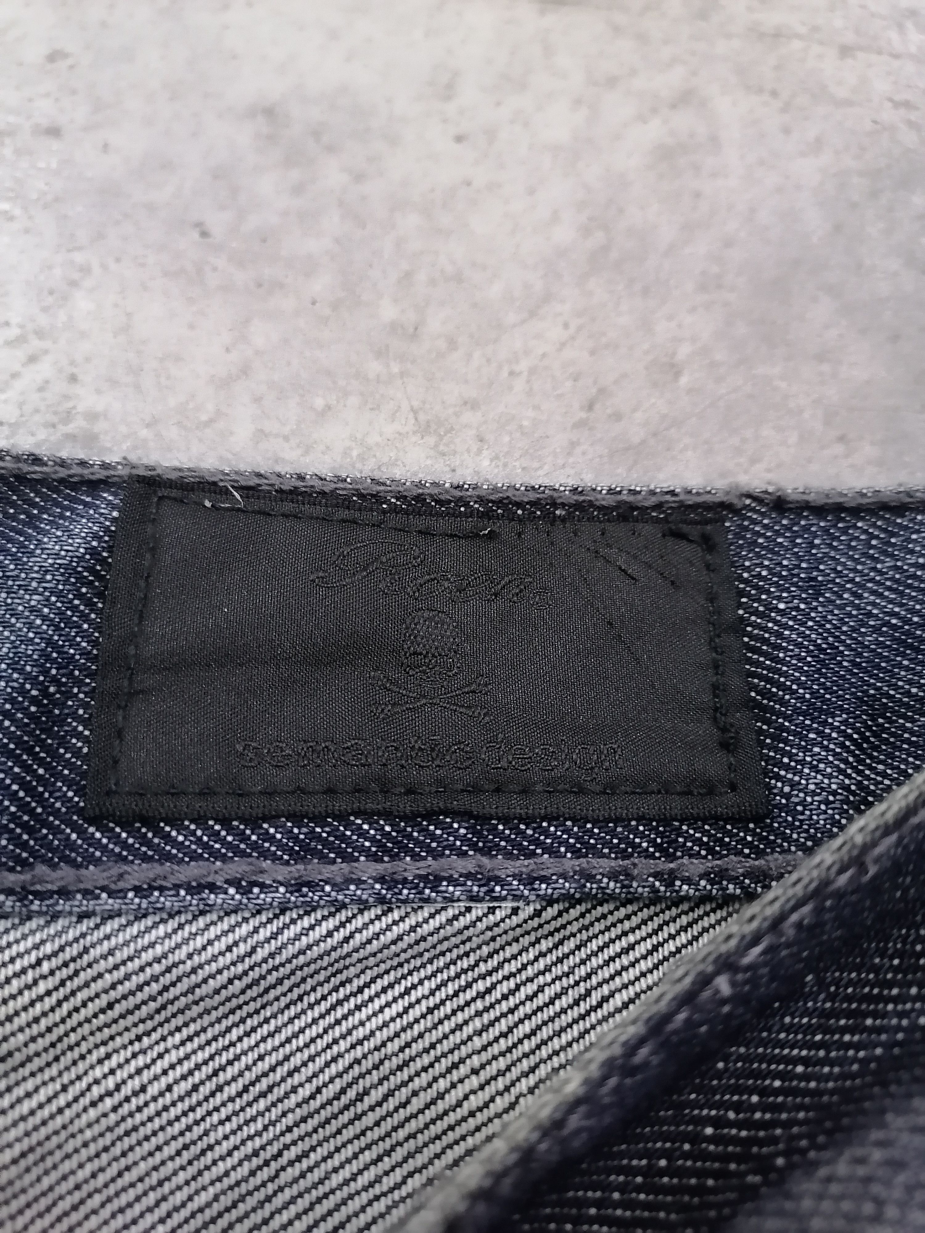 Japanese Brand Semantic Design x Roen Crossbone Distressed Denim Pants Size US 35 - 8 Thumbnail