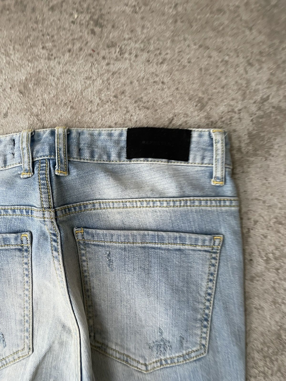 Represent Clo. REPRESENT DISTRESSED SKINNY BIKER JEANS Size US 28 / EU 44 - 6 Thumbnail