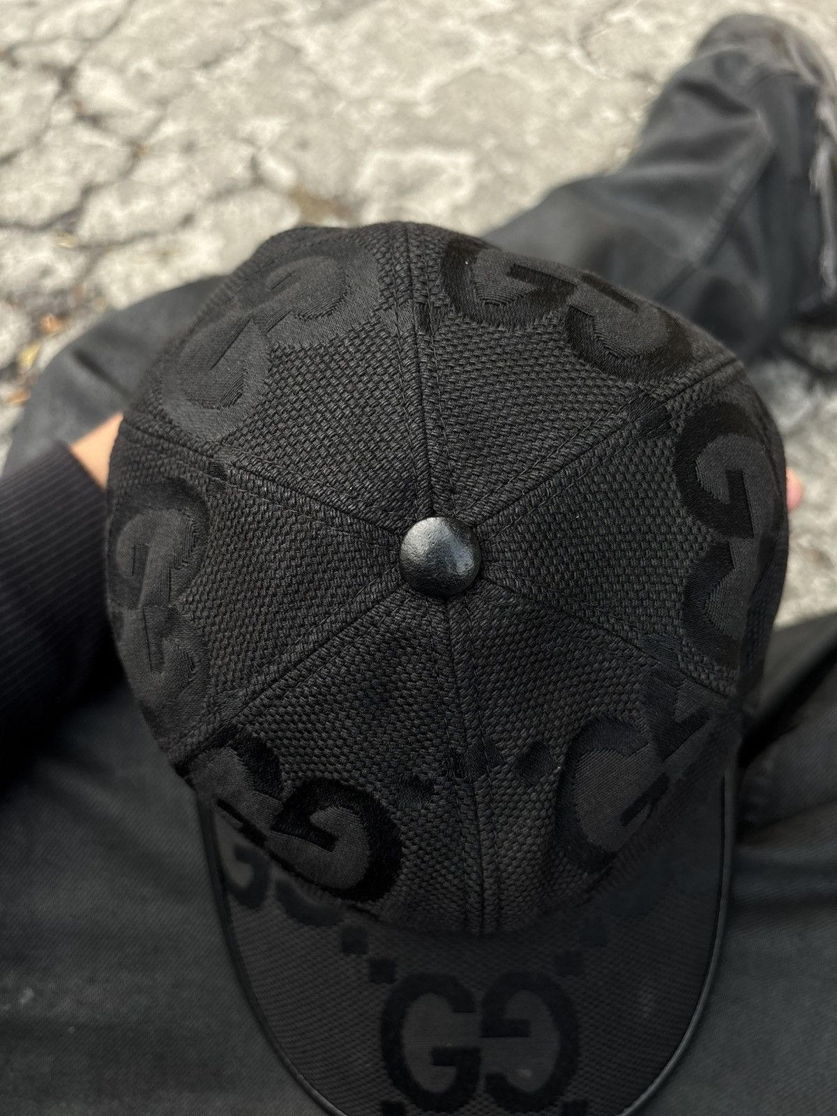 Gucci gucci hat jumbo gg monogram black Size ONE SIZE - 4 Thumbnail