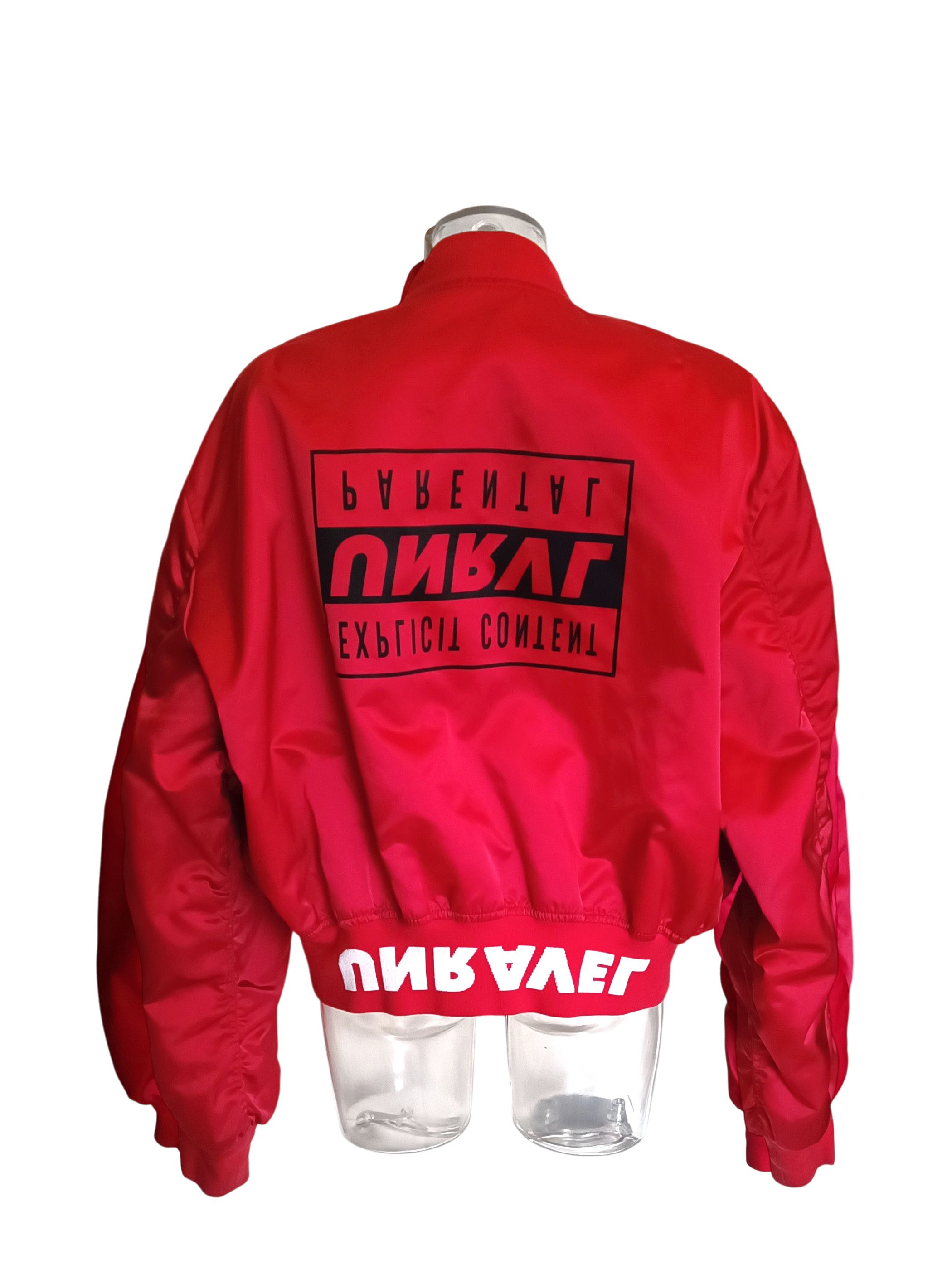 Ben Taverniti Unravel Project Explicit Content Red Bomber Jacket Size US M / EU 48-50 / 2 - 19 Thumbnail