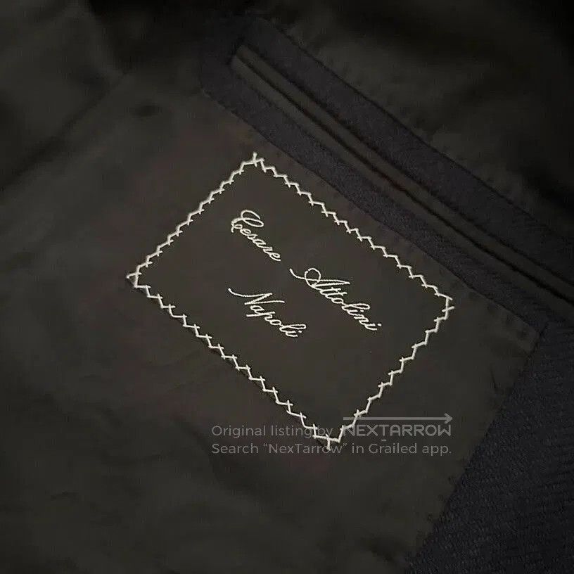 Cesare Attolini navy wool cashmere long coat by cesare attolini. Size US L / EU 52-54 / 3 - 5 Thumbnail