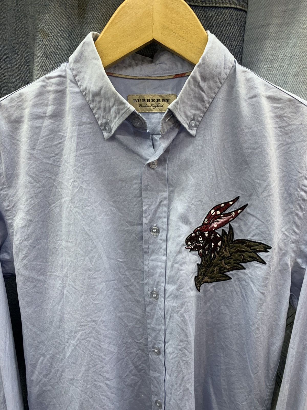 Burberry × Designer × Vintage Burberry london england shirts embroidered Size US M / EU 48-50 / 2 - 3 Thumbnail