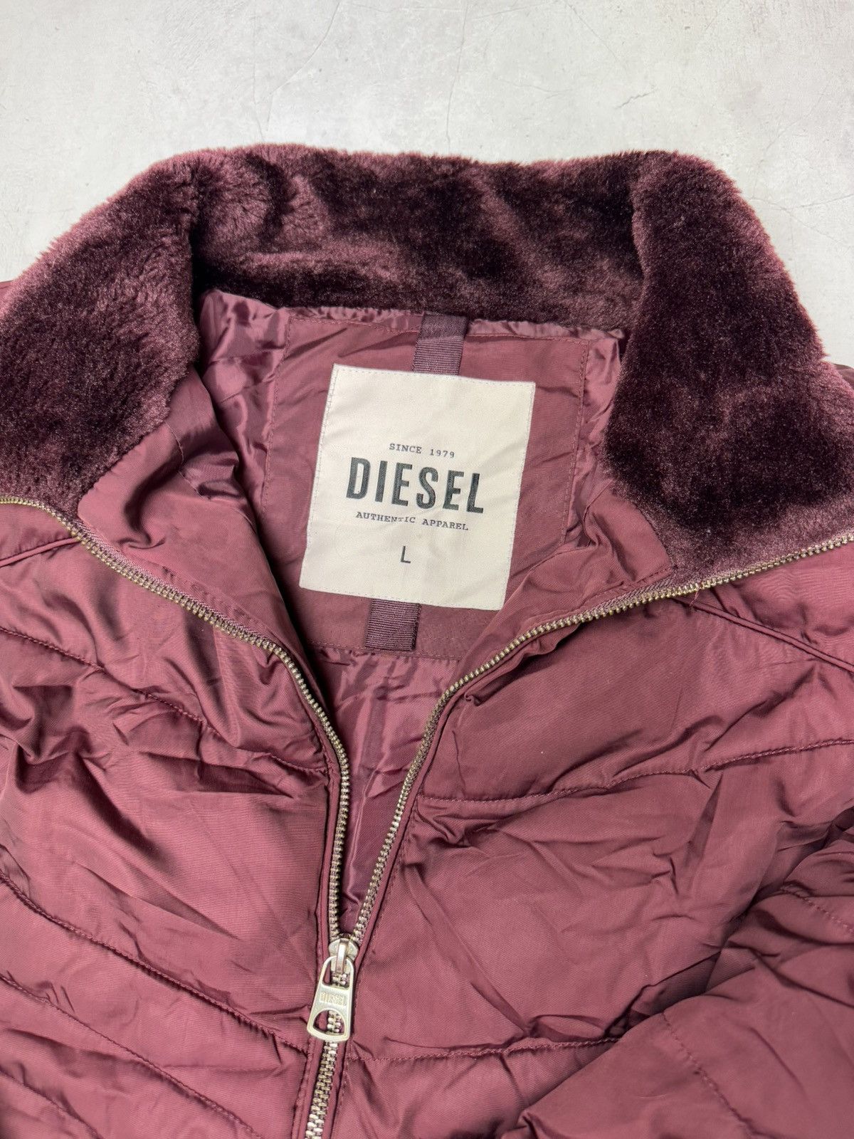 Diesel × Vintage Diesel Jacket Women’s Vintage Red Size L / US 10 / IT 46 - 6 Thumbnail