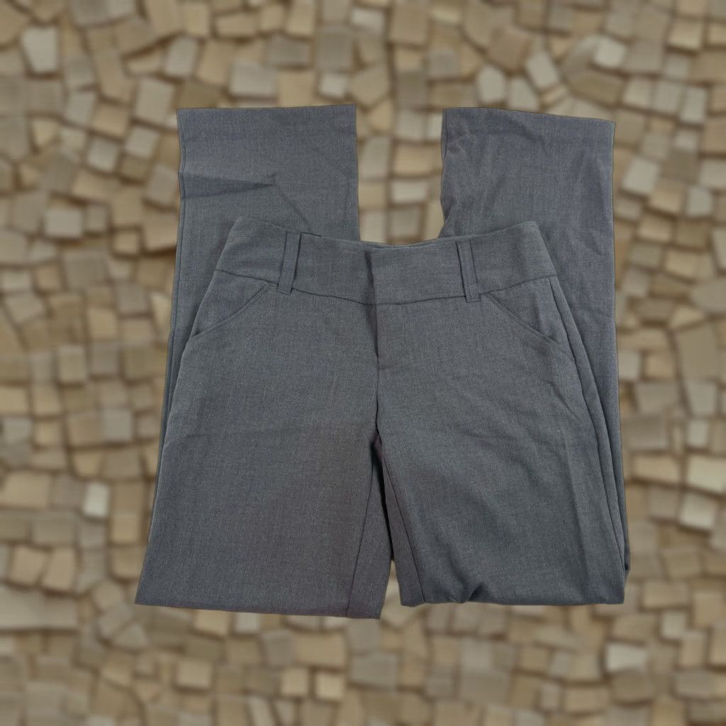 Vintage Daisy Fuentes Pants Women's 4 Gray Straight Leg Mid Rise Favorite Fit Dress Pants Size 27" / US 4 / IT 40 - 1 Thumbnail