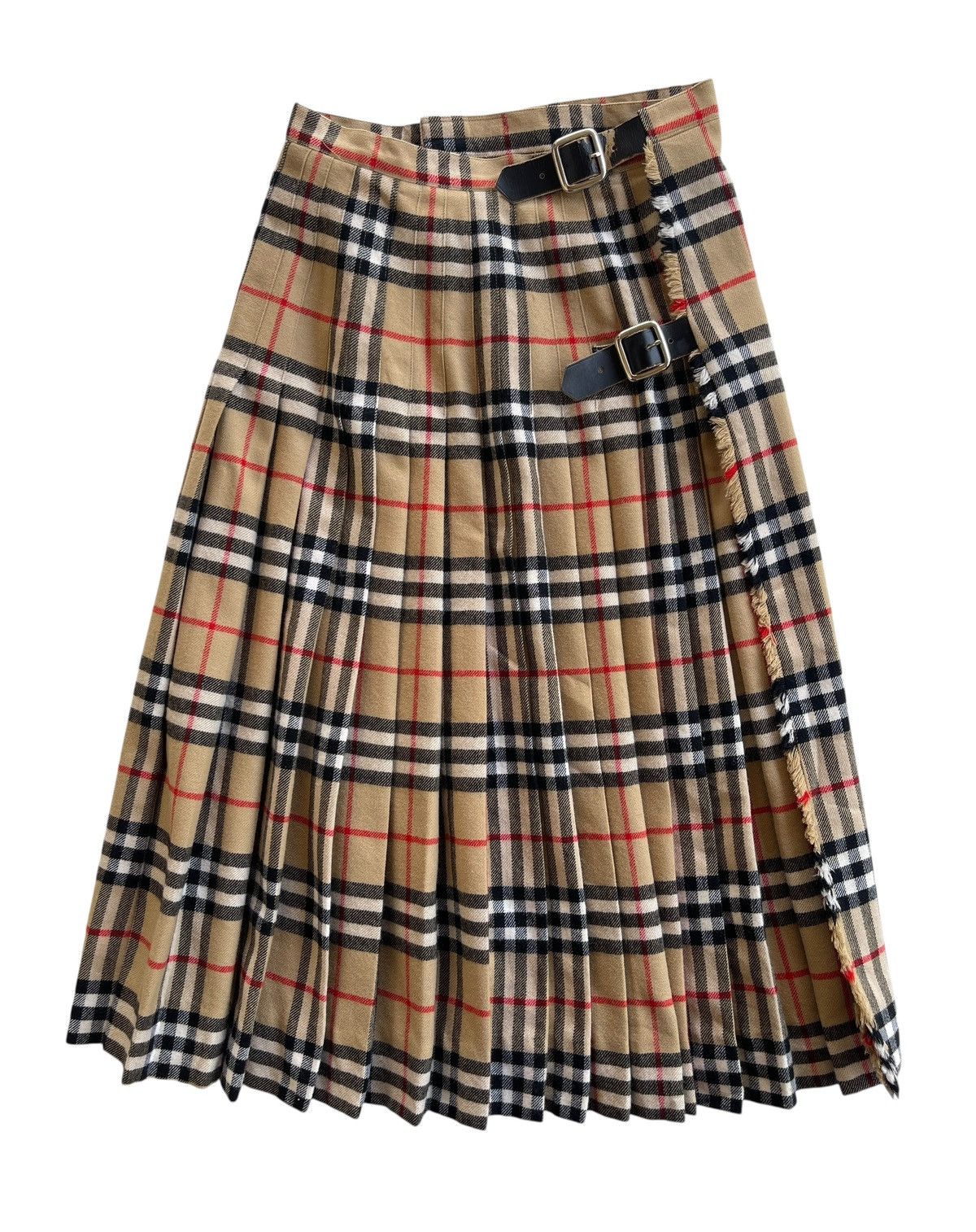 Burberry Vintage Burberrys England Nova Checked Midi Skirt Size 25" / US 0 / IT 36 - 3 Thumbnail