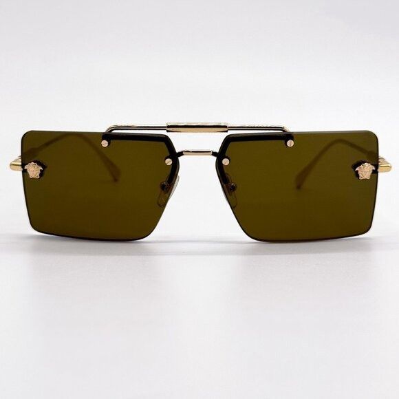 Versace NEW VERSACE SUNGLASSES VE2245 1002/73 GOLD WOMEN EYEWEAR VE2 Size ONE SIZE - 3 Thumbnail