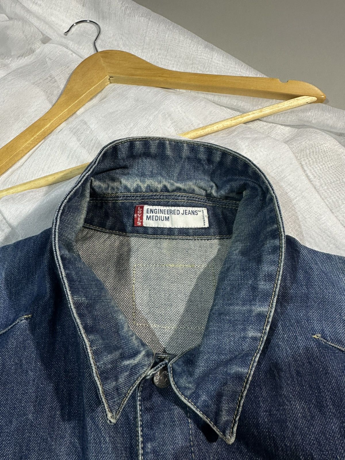 Levi's Vintage Clothing Levis Denim Jacket Trucker Tupe lll Blue Wash Overshirt Size US M / EU 48-50 / 2 - 6 Thumbnail