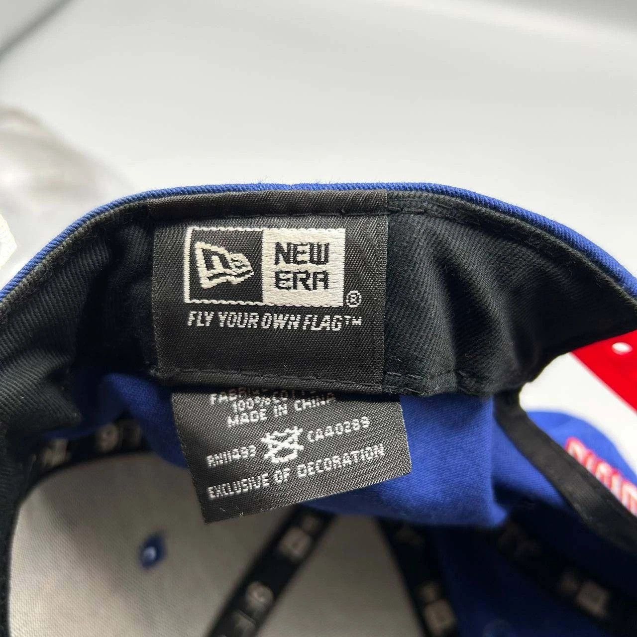 New Era New York Giants Hat Men M-L Blue Red NFL Hat Snap Back Cap Size ONE SIZE - 5 Thumbnail