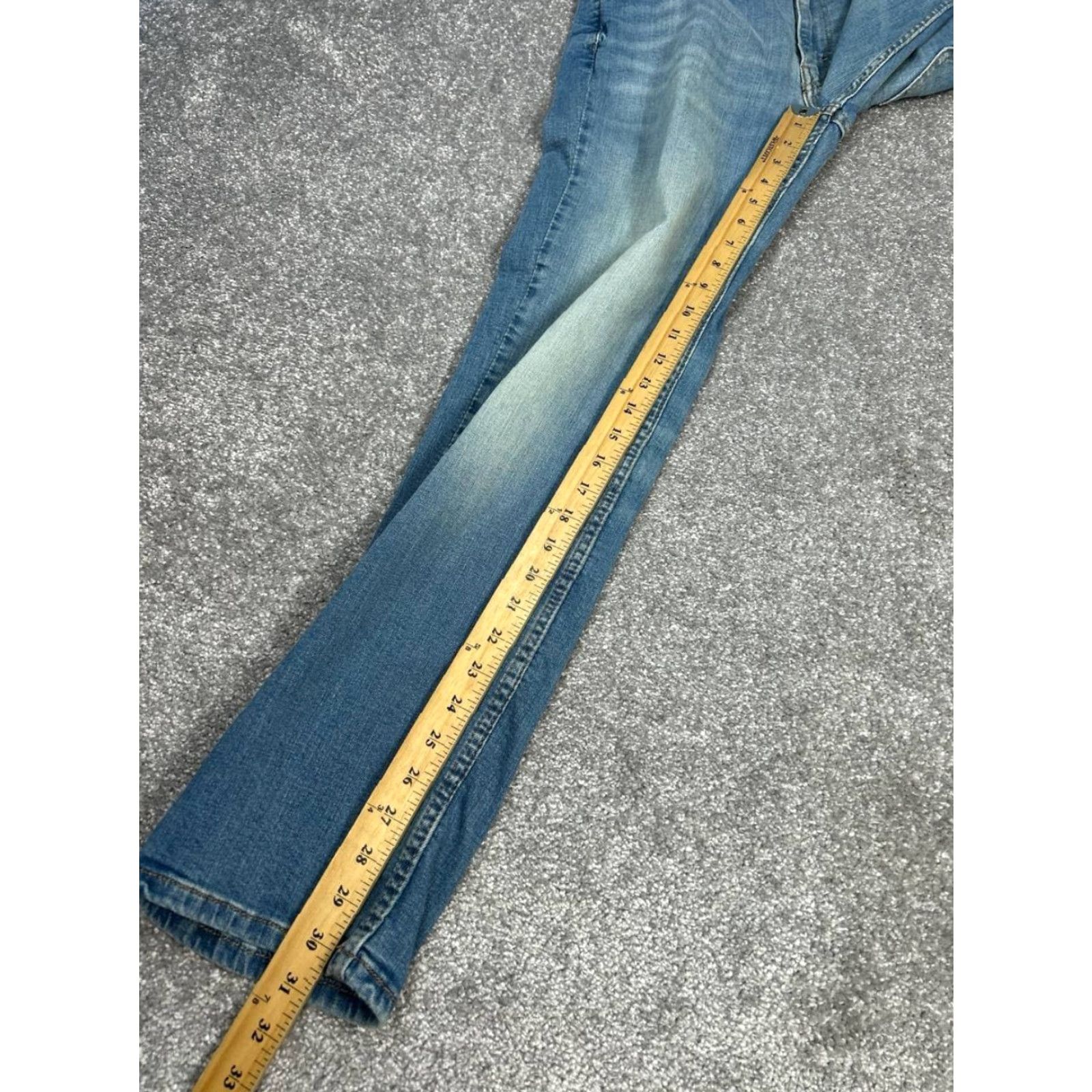 Levi's Levis 514 Jeans Mens 32 Blue Denim Cotton Stretch Mid Rise Straight Leg 29x30 Size US 32 / EU 48 - 5 Thumbnail