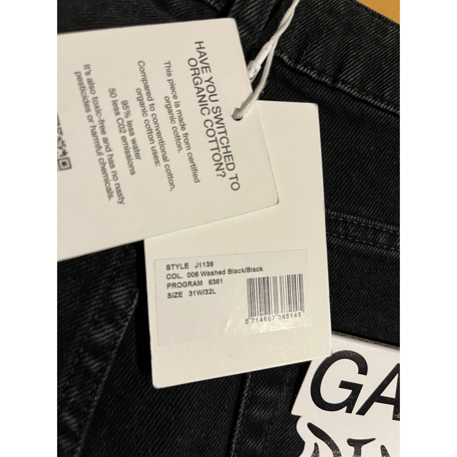 Ganni GANNI (NWT) - Black Betzy Cropped Jeans - 31W/32L Size 31" - 5 Thumbnail