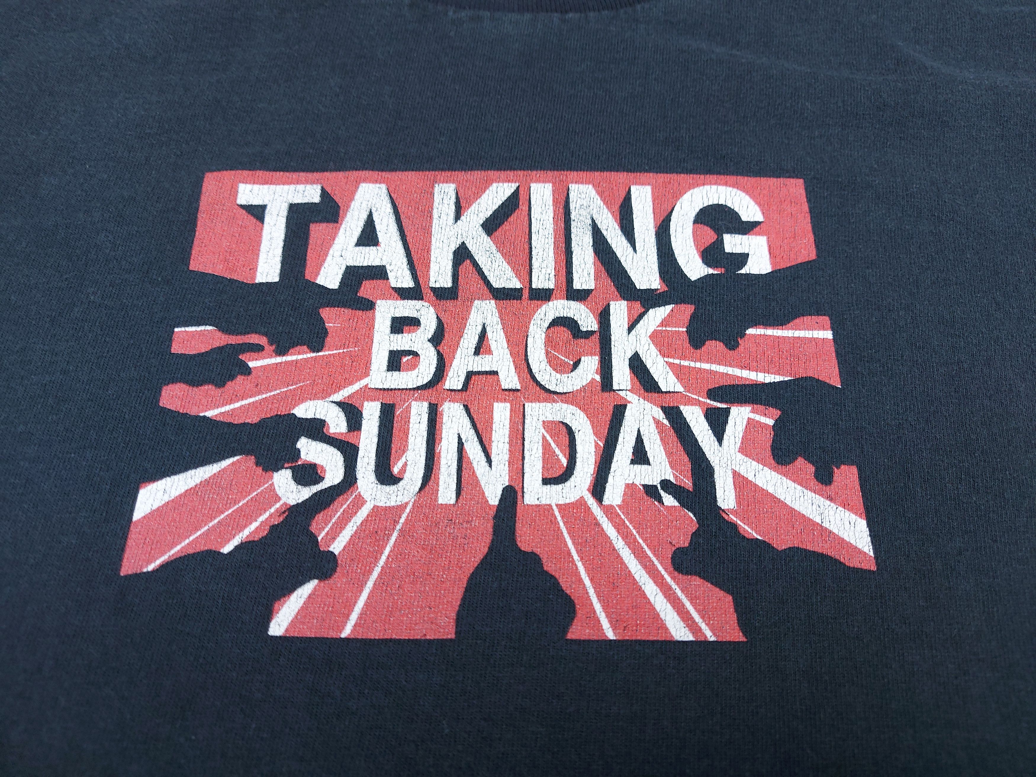 Band Tees × Vintage Vintage 90s Y2K Taking Back Sunday Made in USA TEE Size US S / EU 44-46 / 1 - 2 Thumbnail