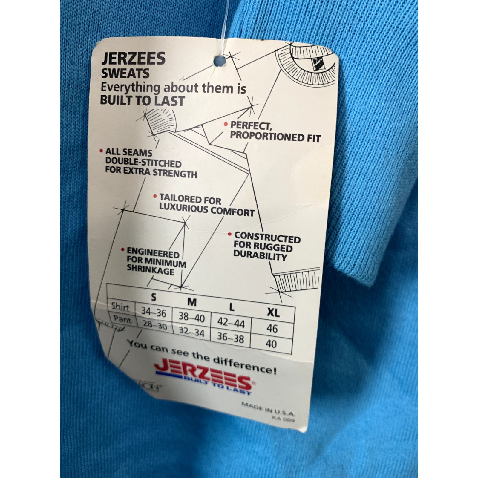 Jerzees Vintage Las Vegas Sweatshirt Crewneck LV Blue VTG NWT 90s L Size US L / EU 52-54 / 3 - 6 Thumbnail