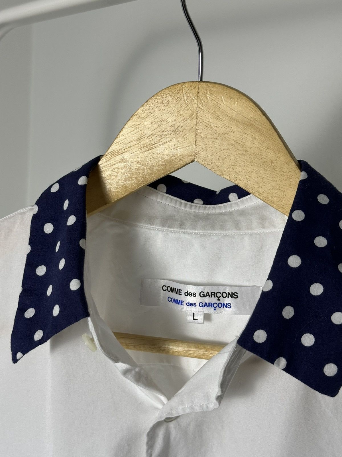 Comme des Garcons Comme Des Garçons Comme Des Garçons Polka Dot Collar Shirt Size L / US 10 / IT 46 - 6 Thumbnail