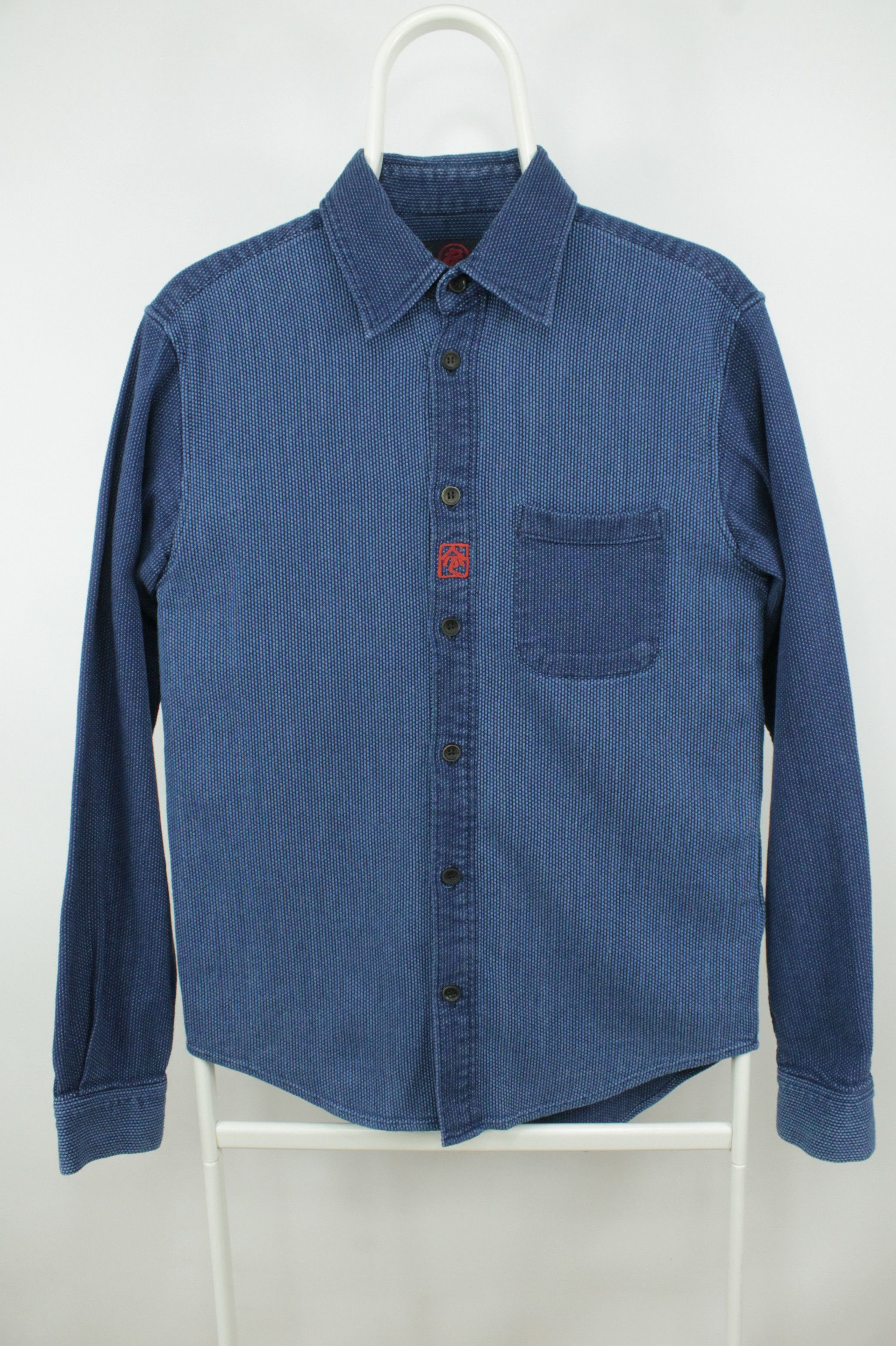 Other Ostia Japan Blue Jacquard Shirt Men's Size US M / EU 48-50 / 2 - 1 Thumbnail