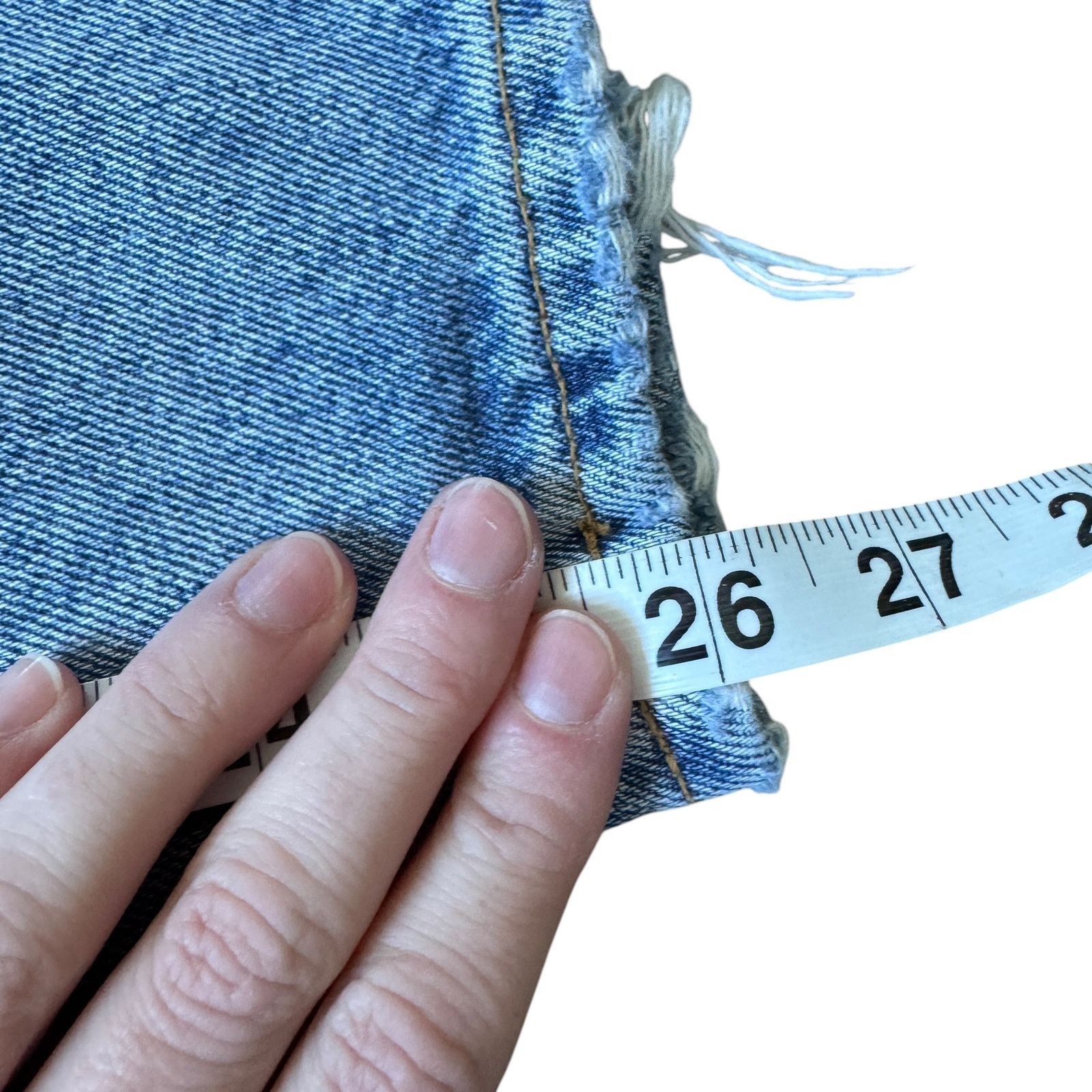 Agolde AGOLDE Riley High Rise Straight Crop Jean Distressed Size 26" / US 2 / IT 38 - 8 Thumbnail