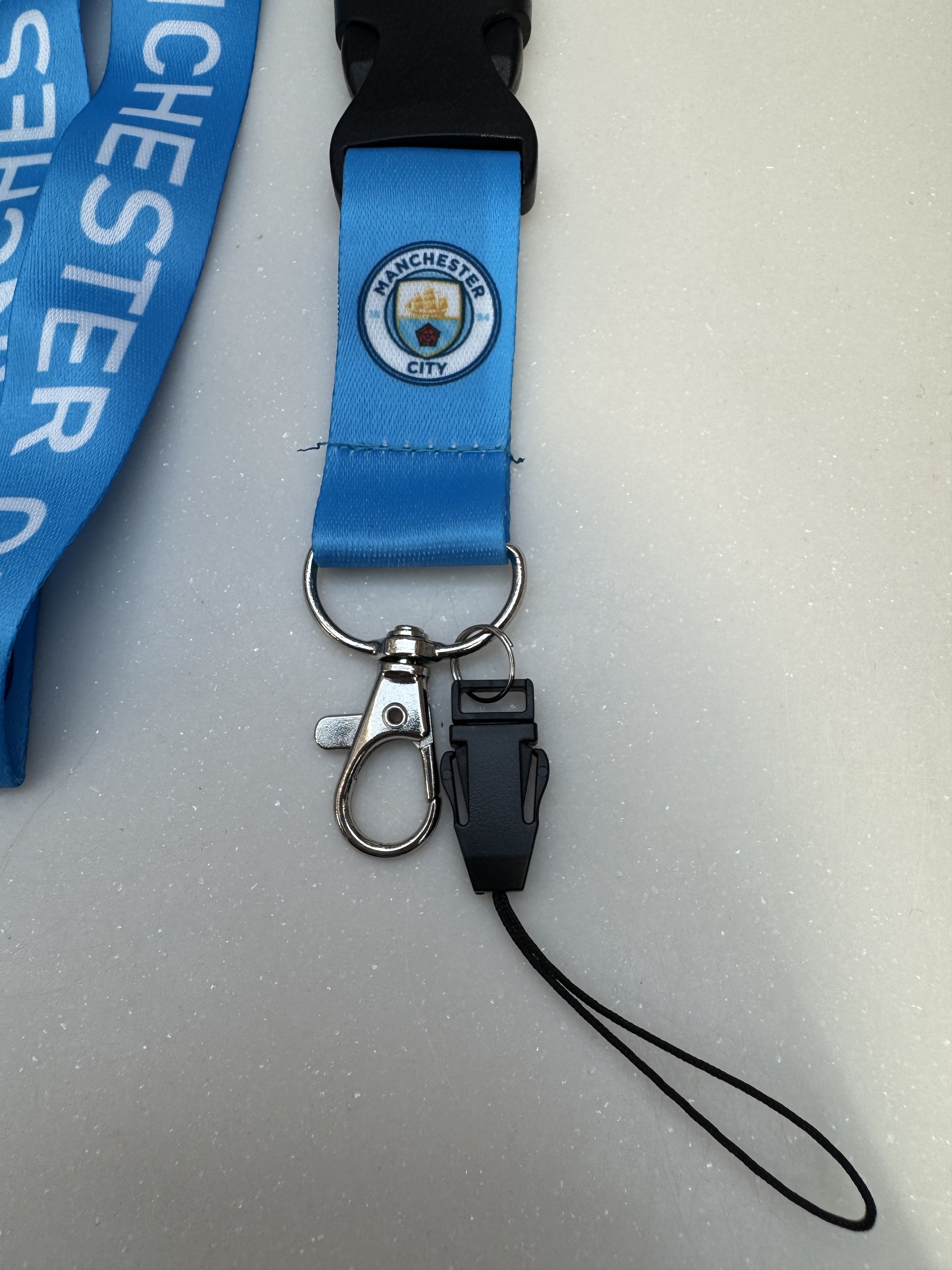 Other Manchester City FC Lanyard Keychain Brand new 22" length Size ONE SIZE - 4 Thumbnail
