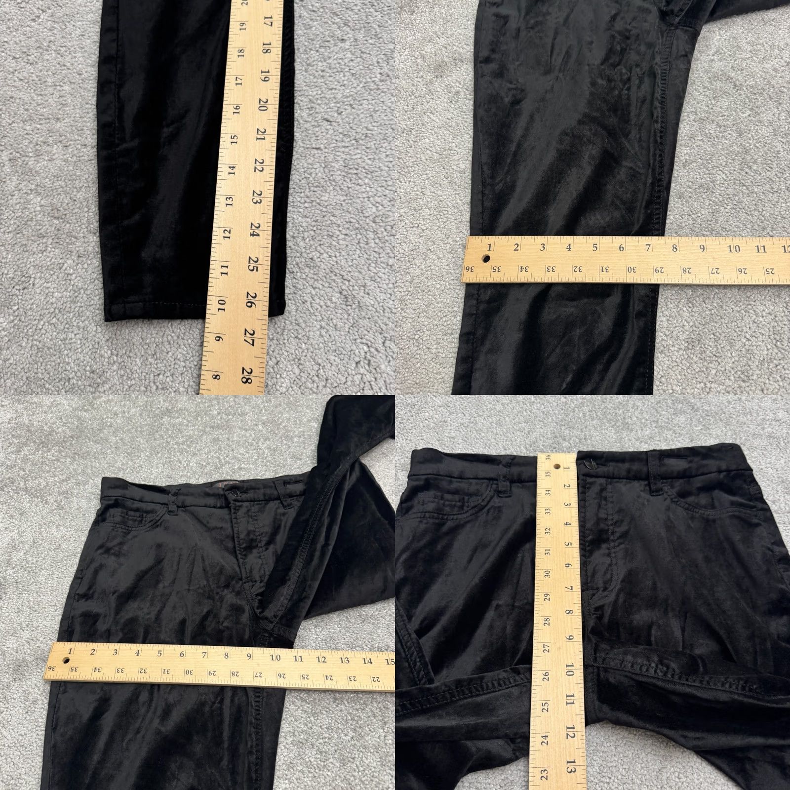 7 For All Mankind 7 For All Mankind Velvet Skinny Ankle Pants Womens 8 Black High Rise Jeans & Pants Shoes? Size 30" / US 8 / IT 44 - 9 Thumbnail
