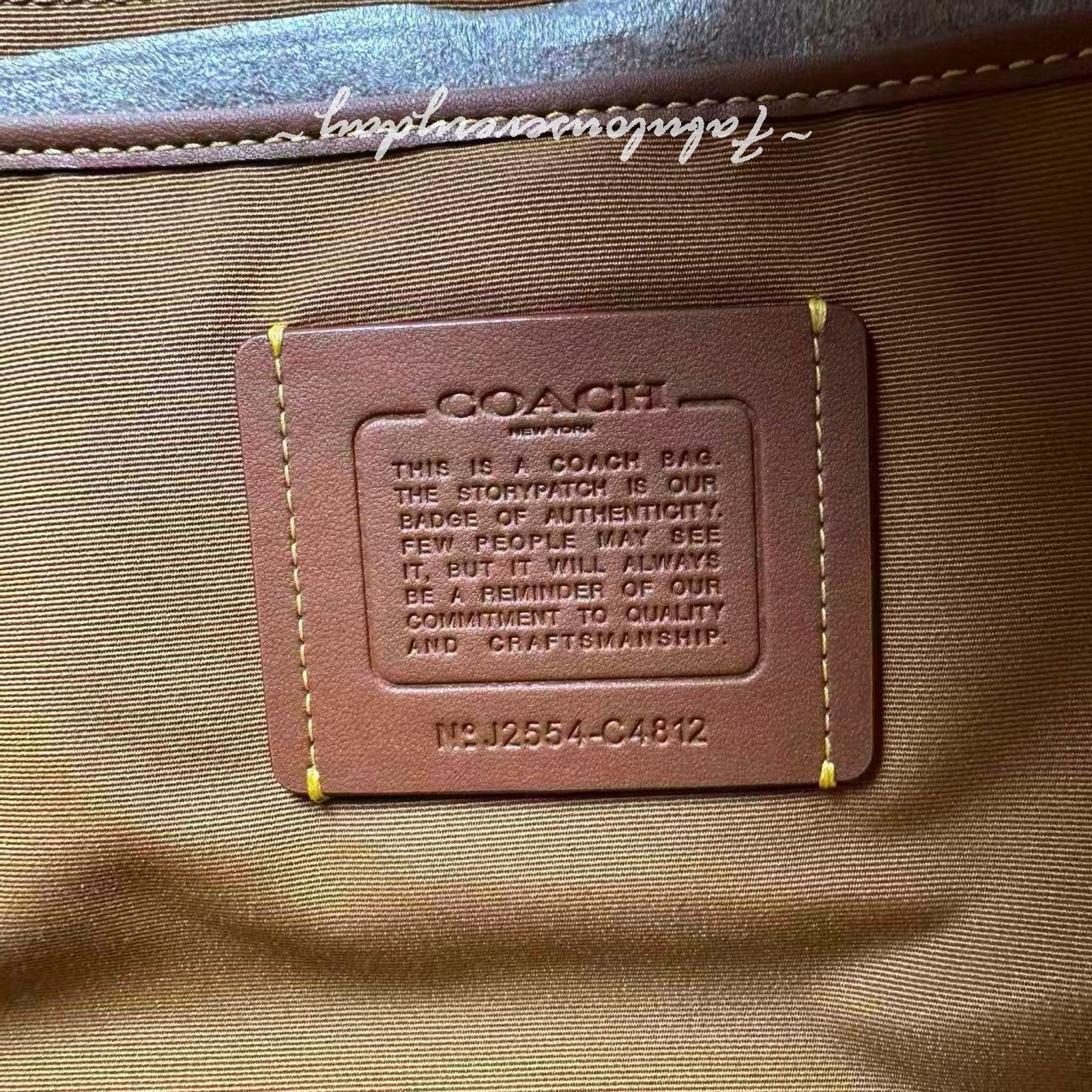 Coach Coach Tote Insert In Canvas/Gold/Khaki C4812 Size ONE SIZE - 4 Thumbnail