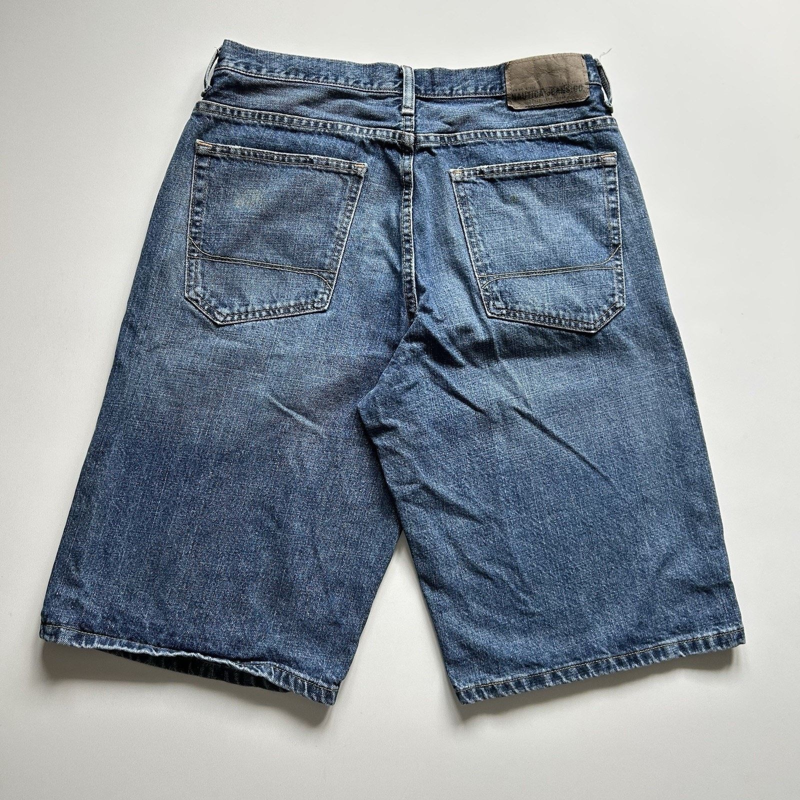 Jean × Vintage Washed edge Y2K opium shorts jeans | Grailed