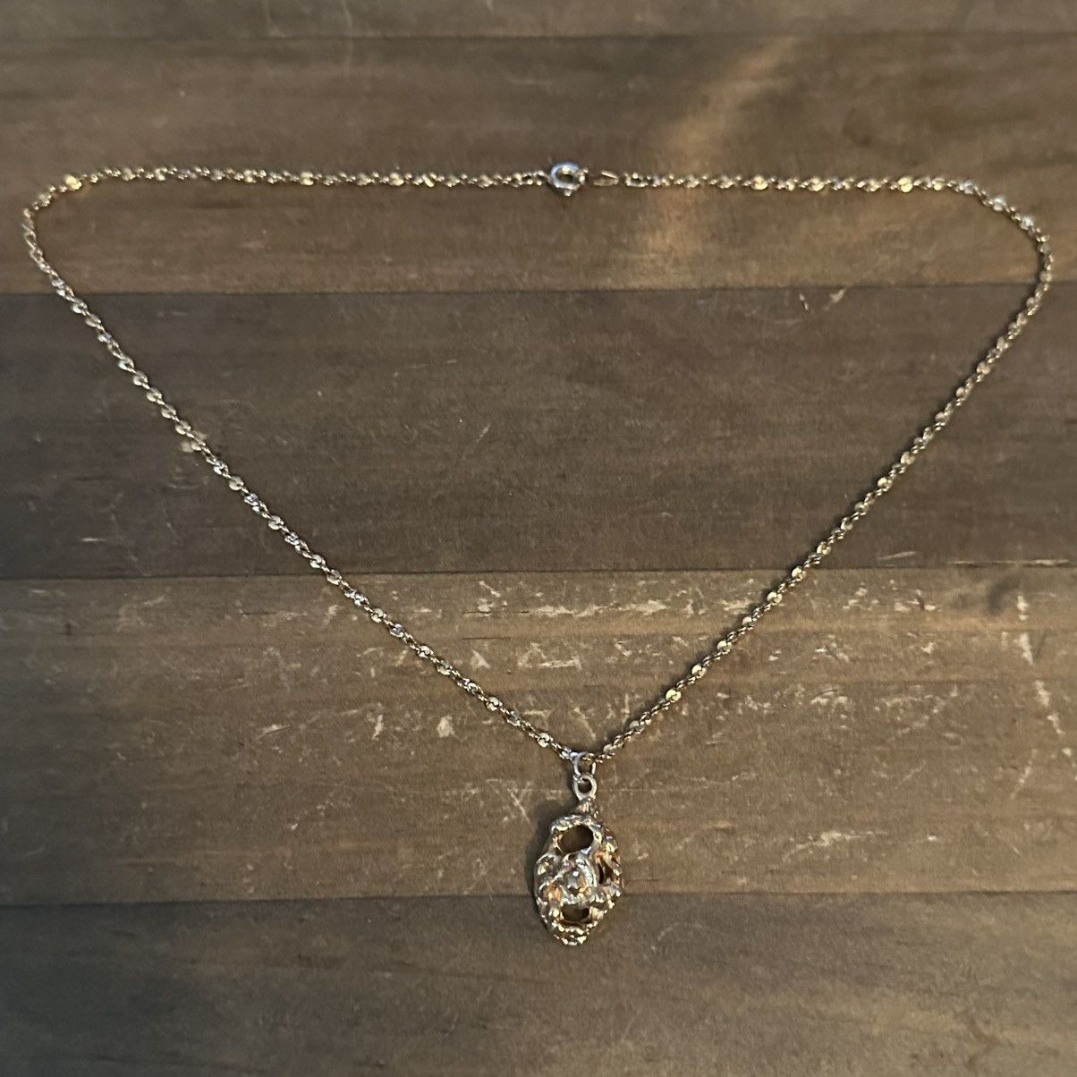 Vintage Vintage 14KGODG nugget pendant necklace Size ONE SIZE - 2 Thumbnail