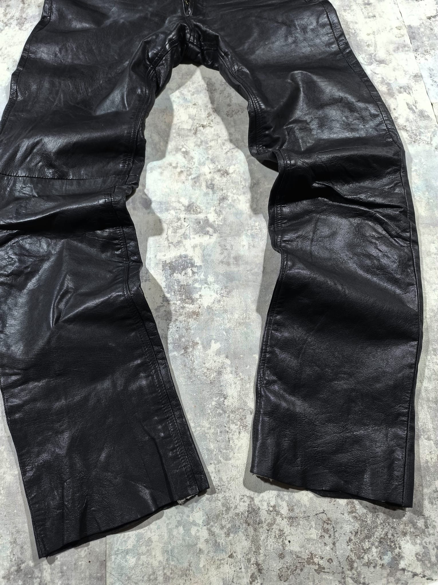 Leather Vintage Opium Biker Leather Pants Hedi Slimane Moto Size 30" / US 8 / IT 44 - 5 Thumbnail