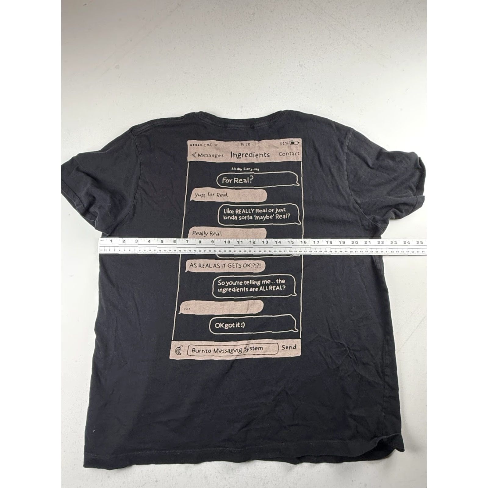 Vintage Chipotle T-Shirt Short Sleeve Adult Large Black Size US L / EU 52-54 / 3 - 6 Thumbnail
