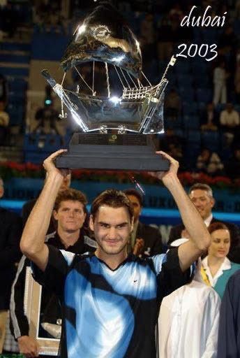 Nike RARE Roger Federer Nike RF 2003 Dubai Australian Open Tennis Cup Jersey T Shirt Size US L / EU 52-54 / 3 - 1 Thumbnail