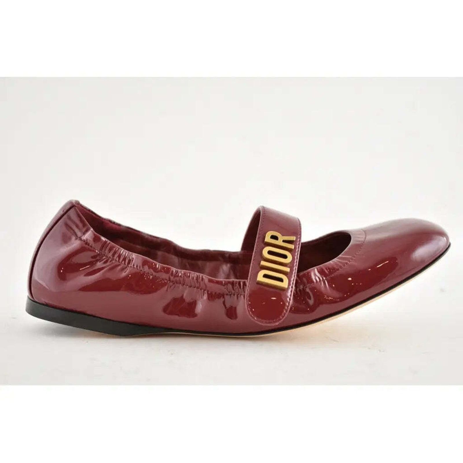 Dior Dior Baby D Scarlet Red Patent Leather Logo Mary Jane Size US 10 / IT 40 - 2 Thumbnail