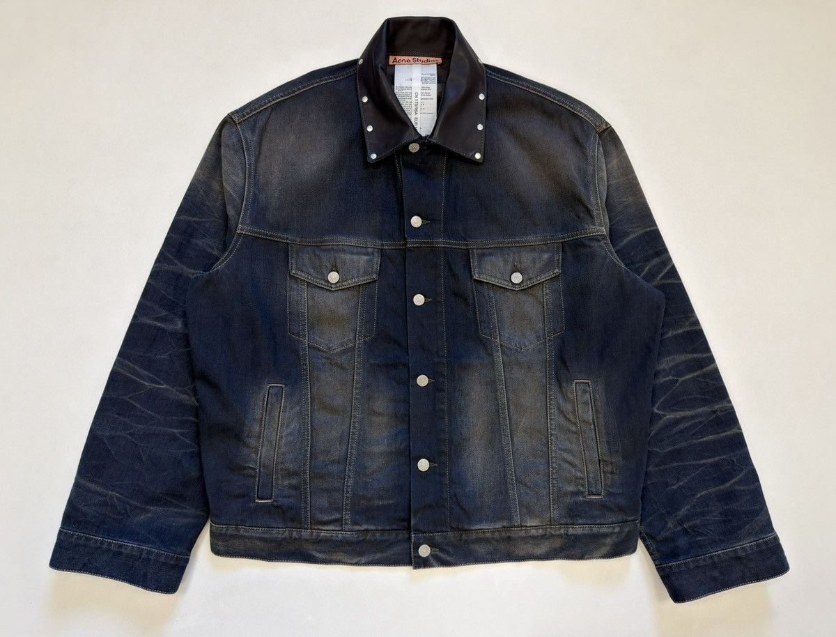 Acne Studios Studded Dirty Washed Oversized Denim Jacket Size US M / EU 48-50 / 2 - 2 Thumbnail