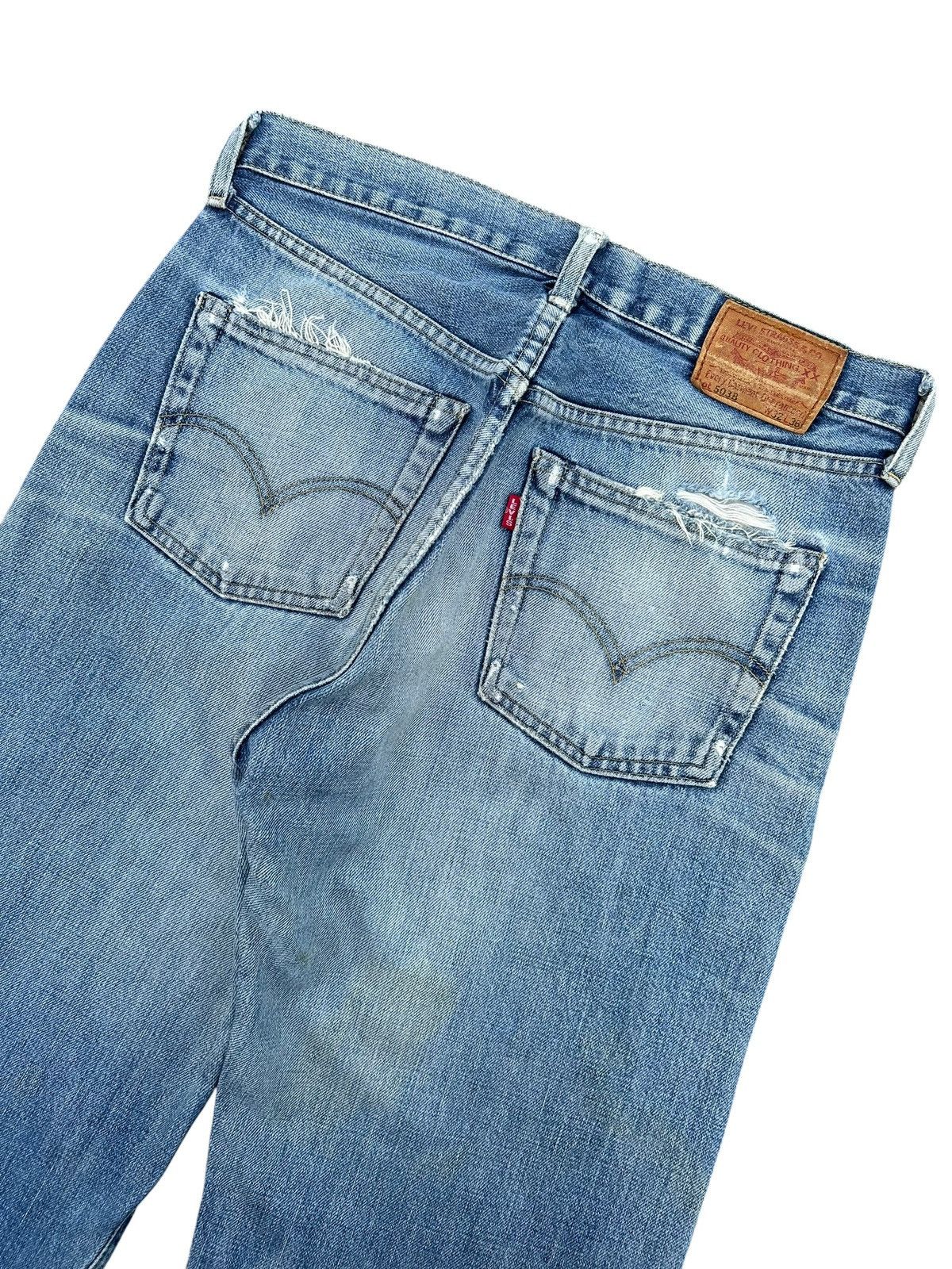 Kapital Vintage Levis Big E Selvedge Distressed Denim Jeans Size US 31 - 13 Thumbnail