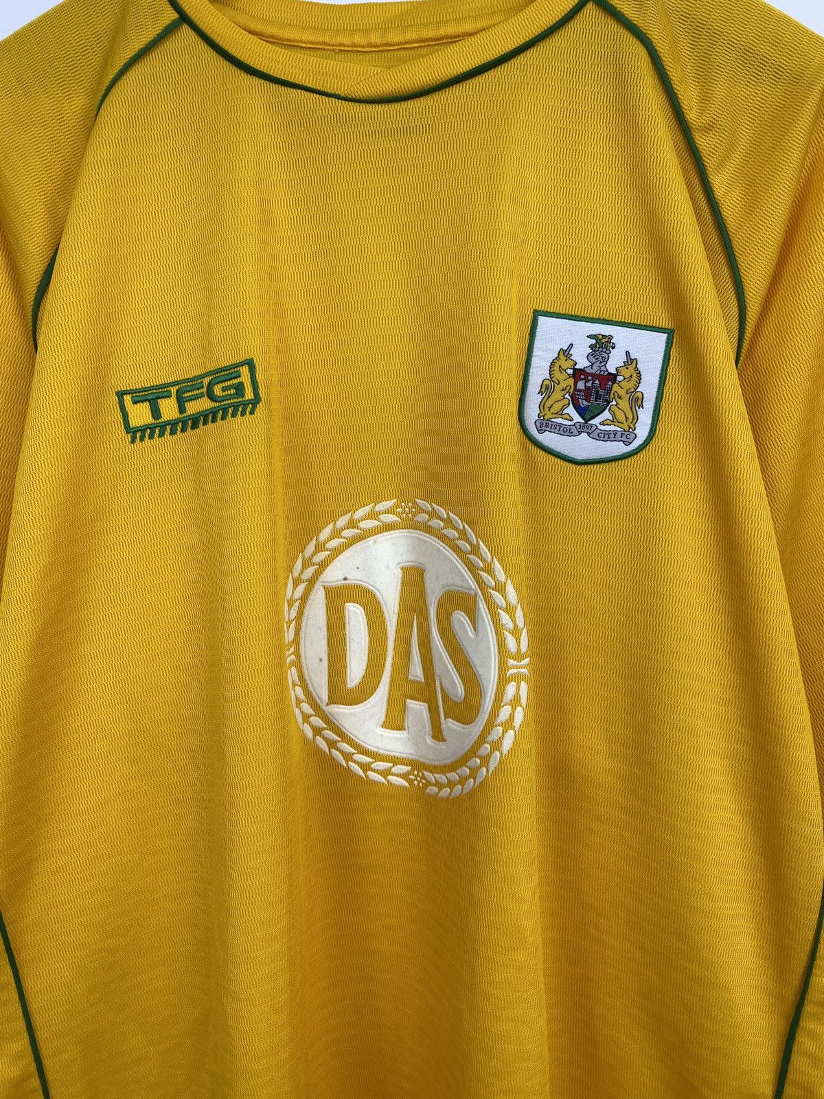 Vintage 🏴󠁧󠁢󠁥󠁮󠁧󠁿 Vintage 90s TFG Bristol City Soccer Jersey Rare Retro Hype Size US XXL / EU 58 / 5 - 4 Thumbnail