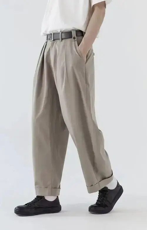 Japanese Brand × Jean 20AW Indigo Union Japan Grey Khaki Oversized Pants Size US 32 / EU 48 - 4 Thumbnail