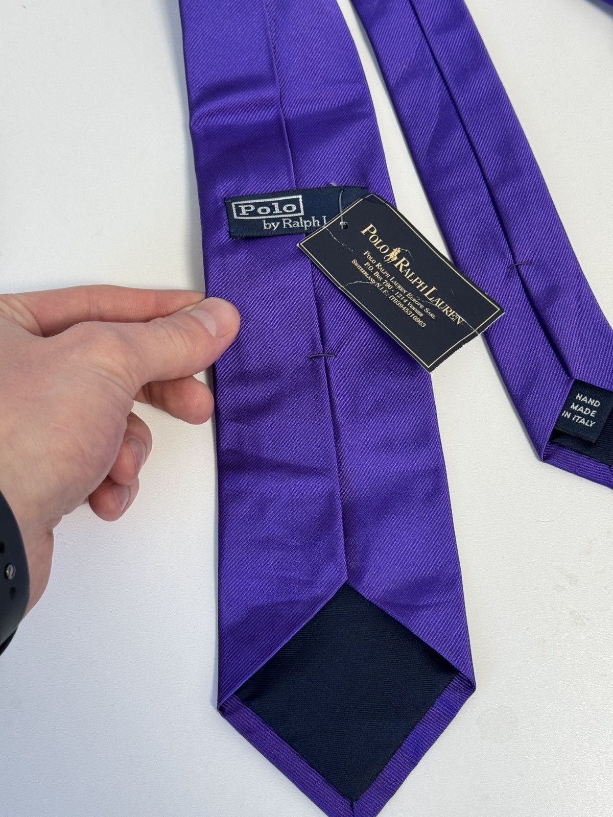 Polo Ralph Lauren Polo Ralph Lauren Tie Purple Luxury Size ONE SIZE - 5 Thumbnail