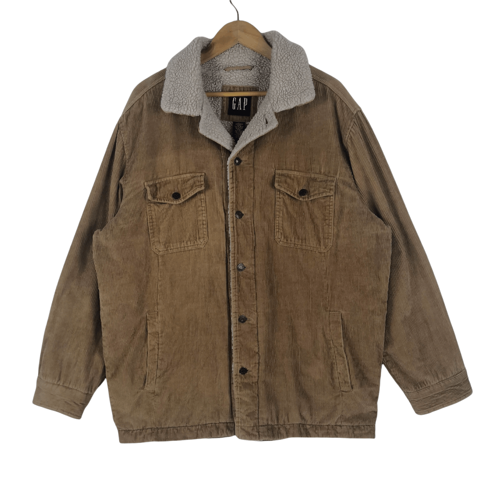 Gap Vintage Gap Sherpa Corduroy Winter Jacket Snow Size US L / EU 52-54 / 3 - 1 Thumbnail