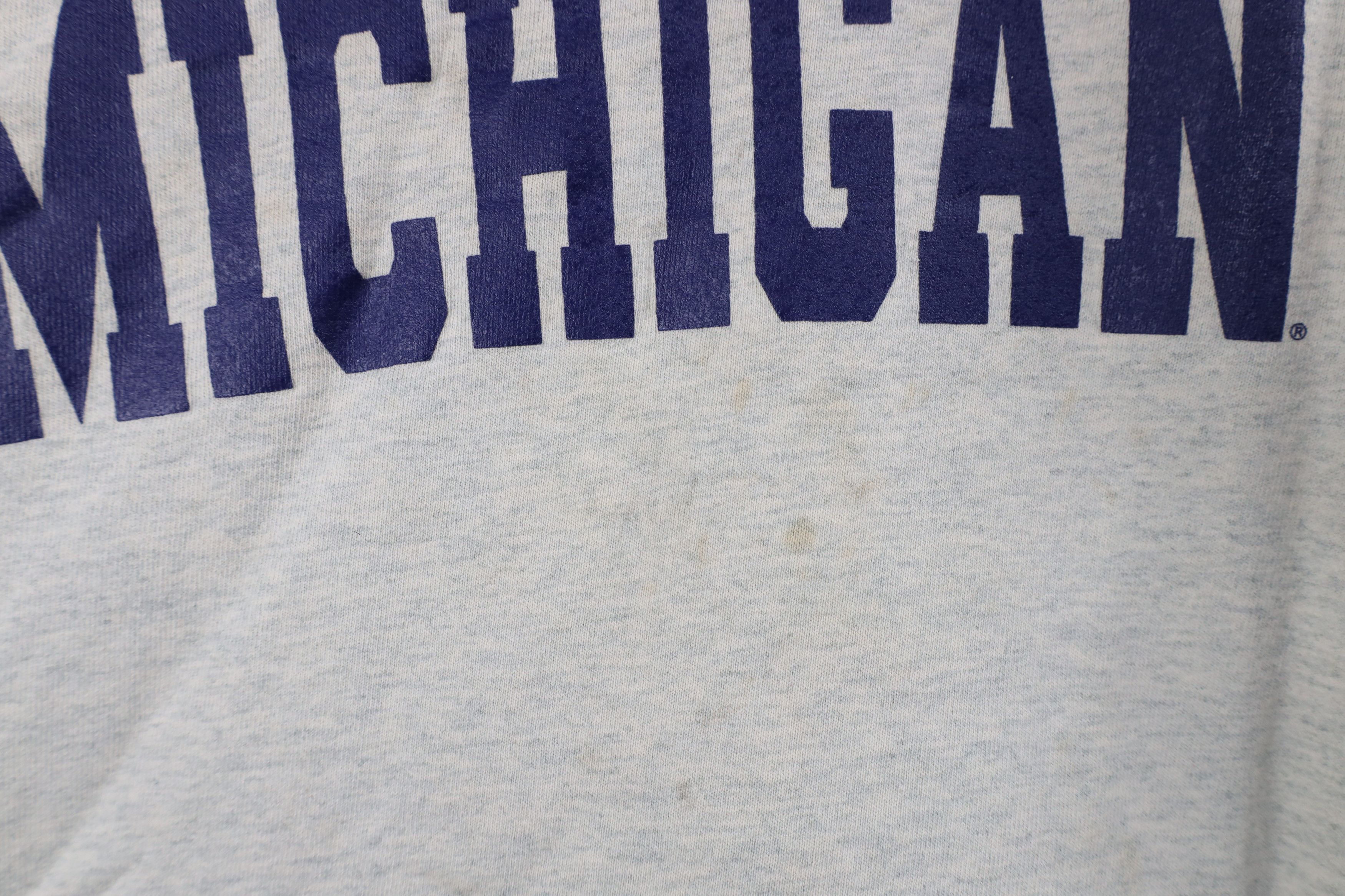 Vintage Vintage 90s Spell University of Michigan Crewneck Sweatshirt Size US XL / EU 56 / 4 - 6 Thumbnail