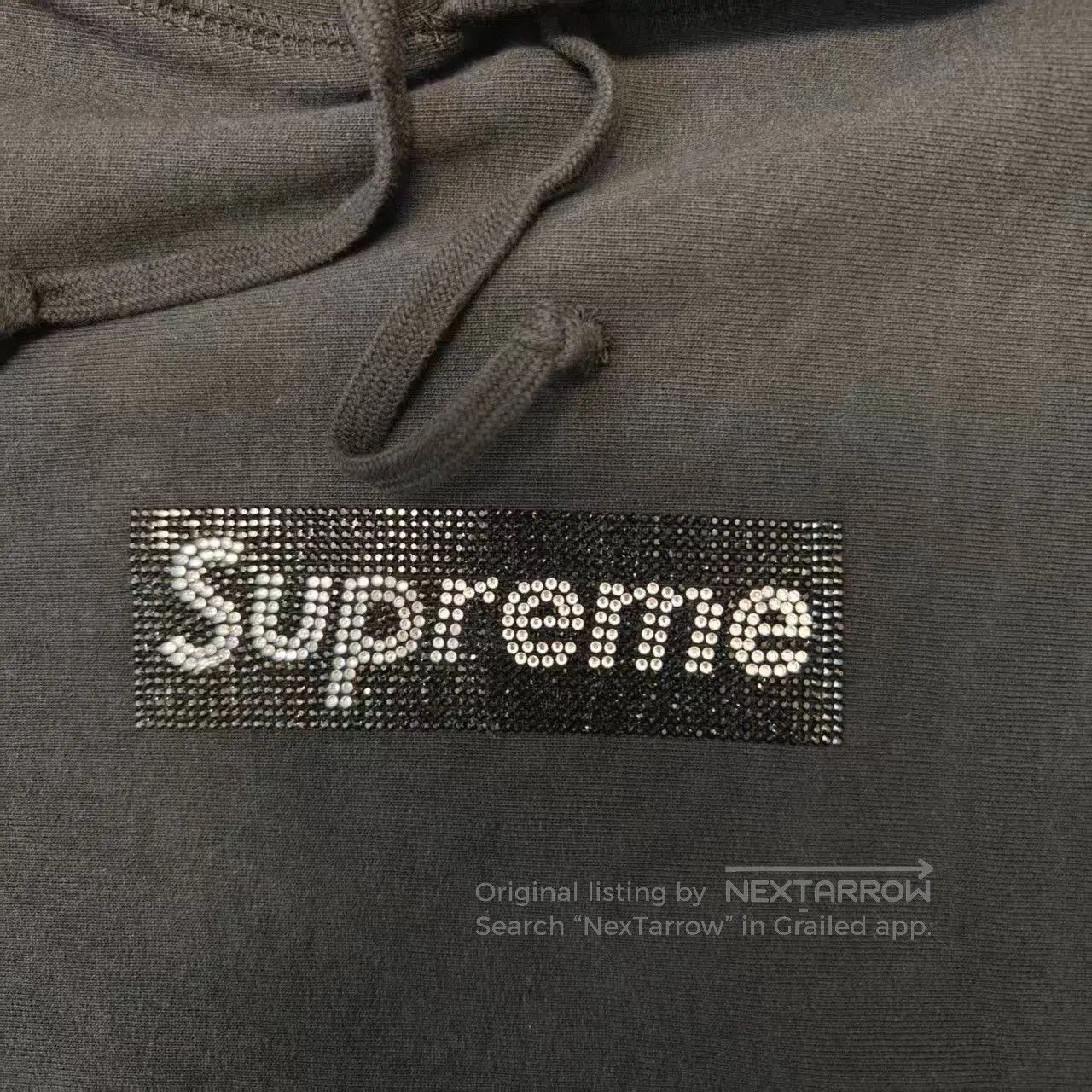 Supreme Supreme Swarovski Crystal Box Logo Hoodie. Size US XL / EU 56 / 4 - 4 Thumbnail