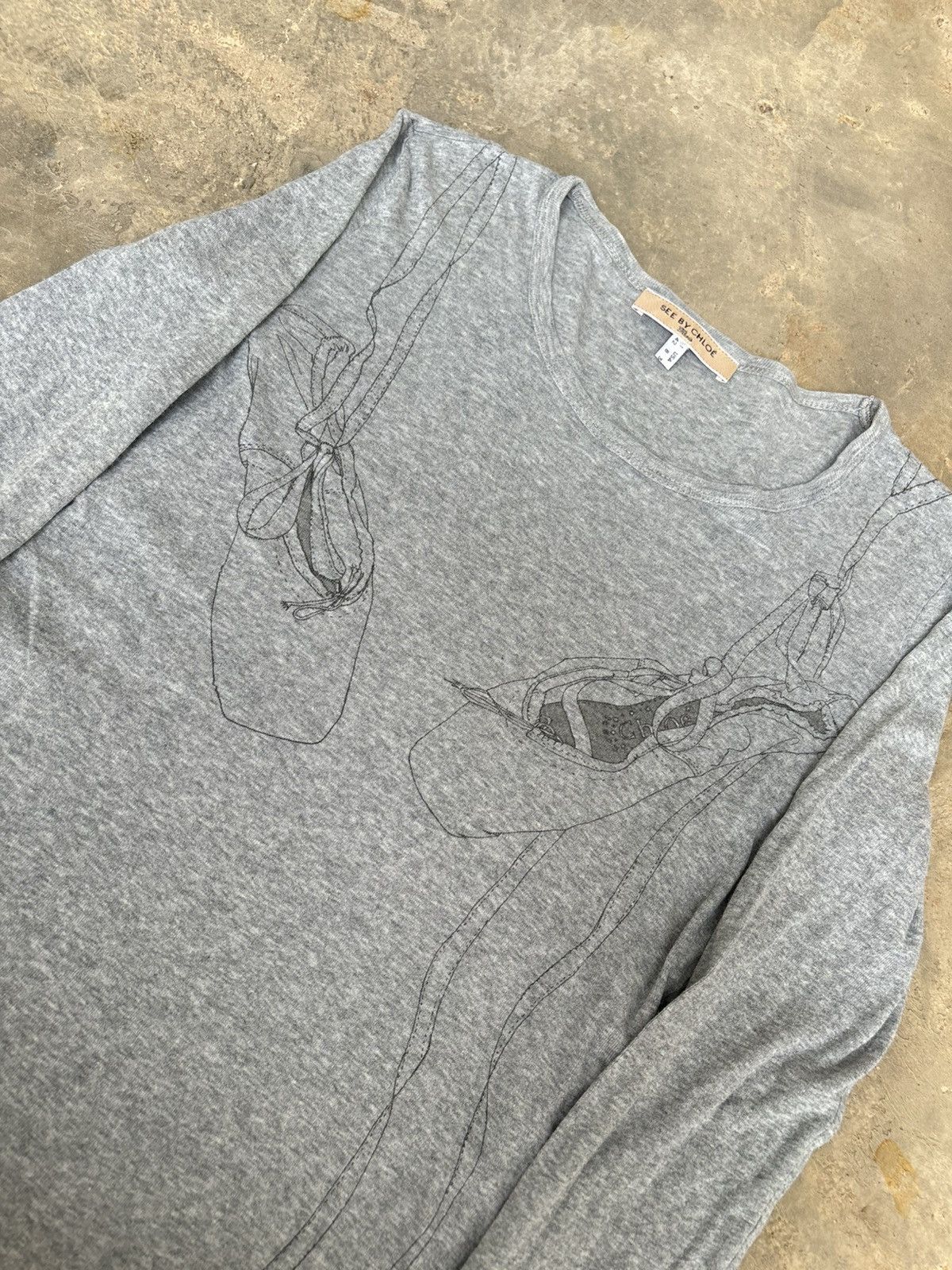Designer × Japanese Brand × See by Chloe See by Chiloe Paris Longsleeve Size M / US 6-8 / IT 42-44 - 3 Thumbnail