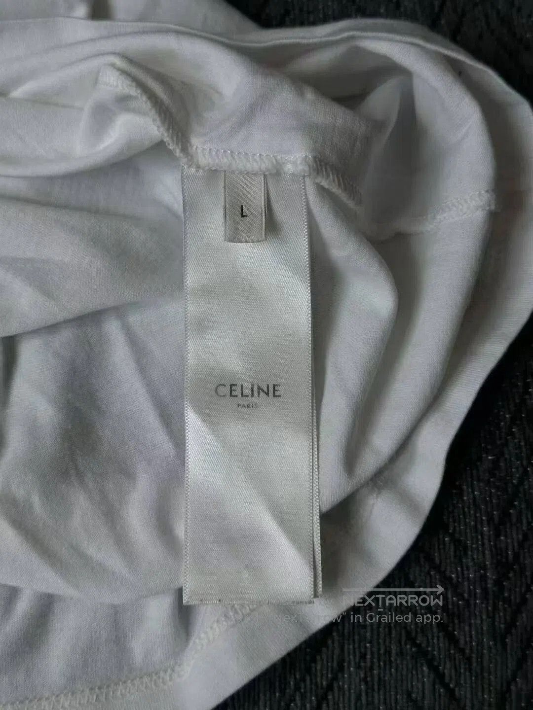 Celine Celine Triomphe Short Sleeve Top. Size L / US 10 / IT 46 - 4 Thumbnail