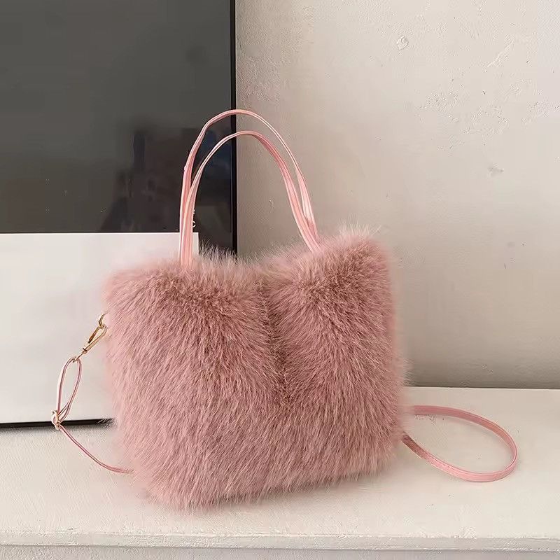 Other Streetwear Designer Faux Fur Fluffy Cartoon Crossbody Bag Size ONE SIZE - 4 Thumbnail
