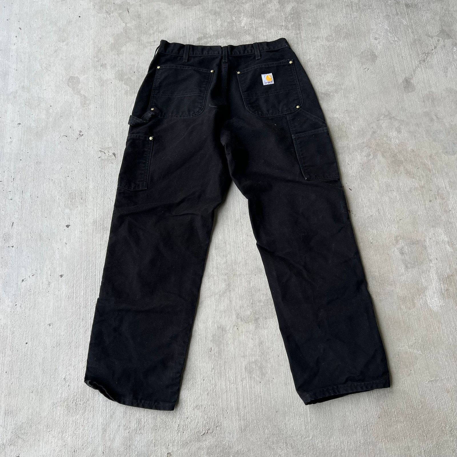 Carhartt × Vintage Carhartt black double knee work wear carpenter pants Size US 31 - 3 Thumbnail