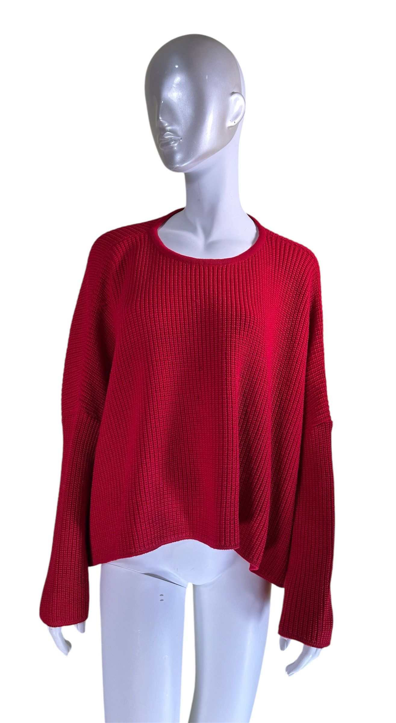 Red Merino Wool Jumper