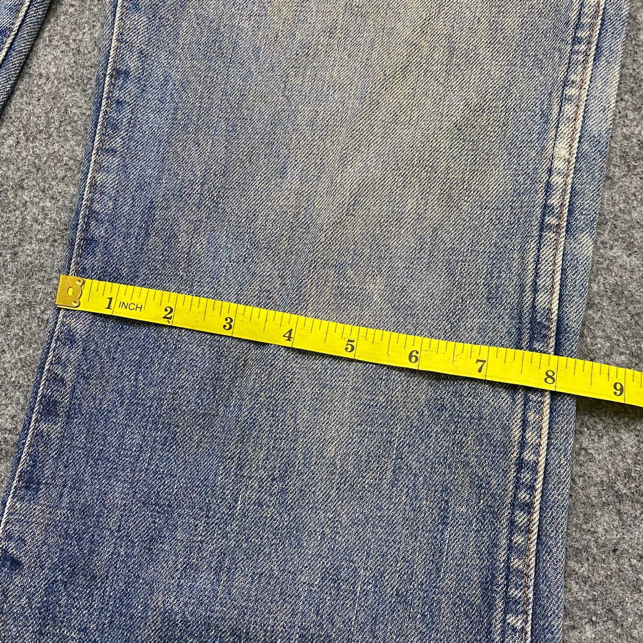 Vintage 💥Flare💥Vintage Wrangler Distressed Denim Size US 30 / EU 46 - 7 Thumbnail